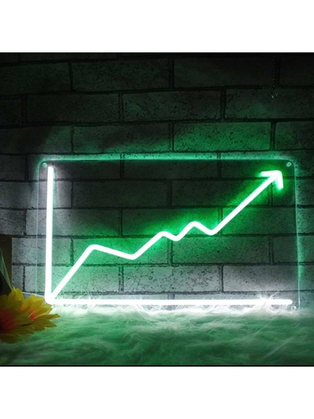 Stock Neon Sign Dimmable LED Light Trading Neon Sign Perfect for Stock Office